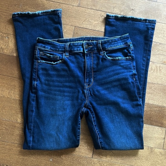 American Eagle High Rise Bootcut Jeans Dark Wash Size 6 Short - Picture 3 of 6